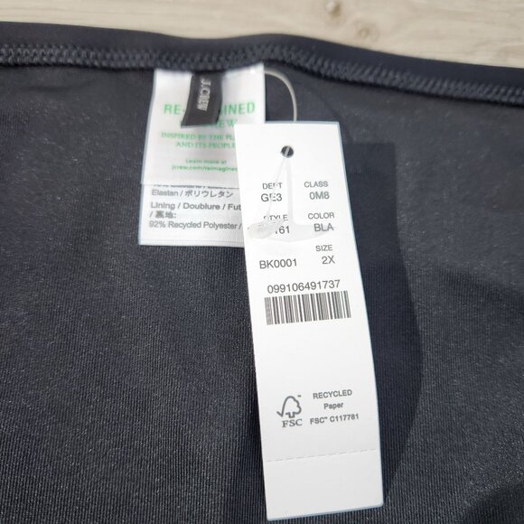 J. Crew Black Full Coverage Bikini Briefs New With Tags Womens Size 2X - Picture 8 of 16